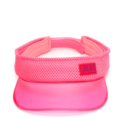 Viseira Esportiva Beach Tennis Rosa Neon