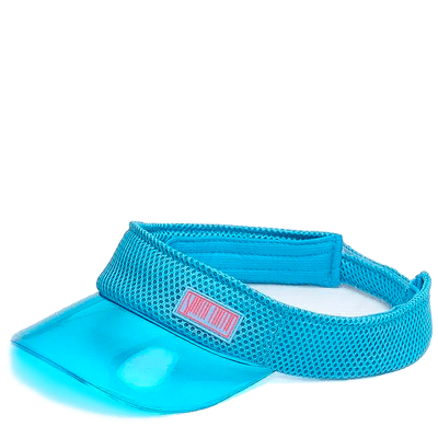 Viseira Esportiva Beach Tennis Azul Neon Maresia