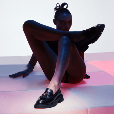 Mocassim Couro Soft Preto Tratorado