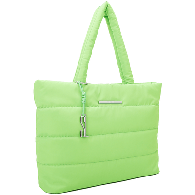 Bolsa Shopper Verde Nylon Puffer