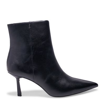 Bota Couro Pelica Soft Bico Fino Preta