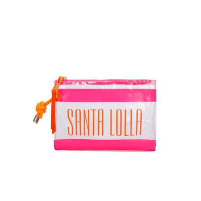 Clutch Borracha Rosa Neon