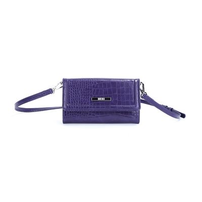Bolsa Material Croco Roxo