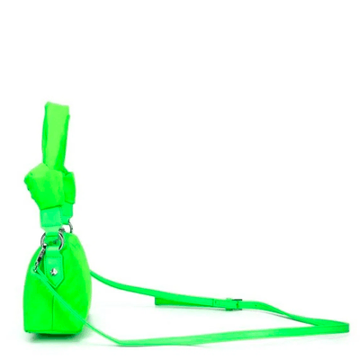 Bolsa de Ombro de Nós Nylon Verde Neon com Alça Transversal