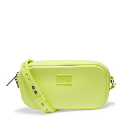Bolsa Transversal Verde Borracha Alça Regulável