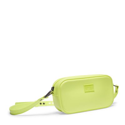 Bolsa Transversal Verde Borracha Alça Regulável