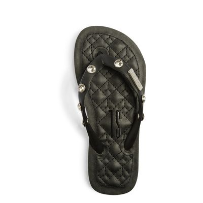 Chinelo Flip Flop Infantil Preto Strass
