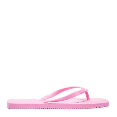 Flip Flop Rosa Borracha Bico Quadrado