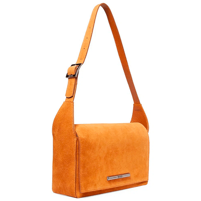 Bolsa Tiracolo Marrom Camurça Pequena
