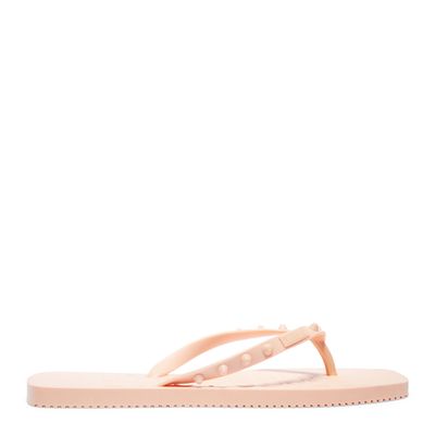 Flip Flop Laranja Borracha Spikes Flat