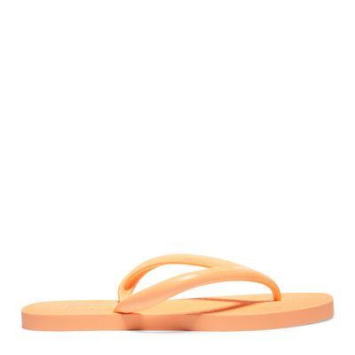 Flip Flop Laranja Pêssego Borracha Slim