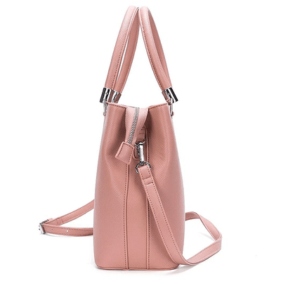 Bolsa Estruturada Risco Quadrada Transversal nude rosada