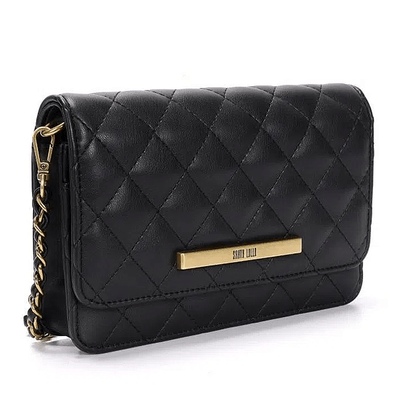 Bolsa pequena tiracolo matelassê soft preta