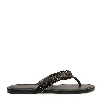 Rasteira napa floater pu preto