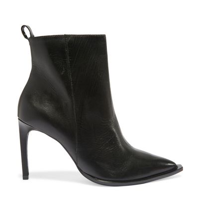 Bota Couro Premium Bico Fino Preta