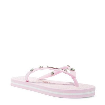 Chinelo Flip Flop Infantil Rosa Strass