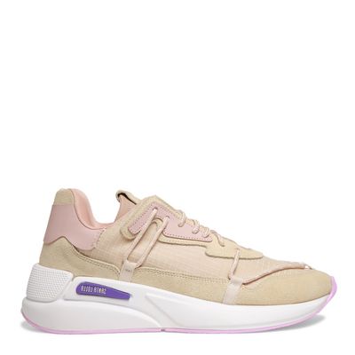 Tênis Off White Couro Cadarço Bico Redondo