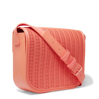 Bolsa Transversal Laranja Borracha Tramada