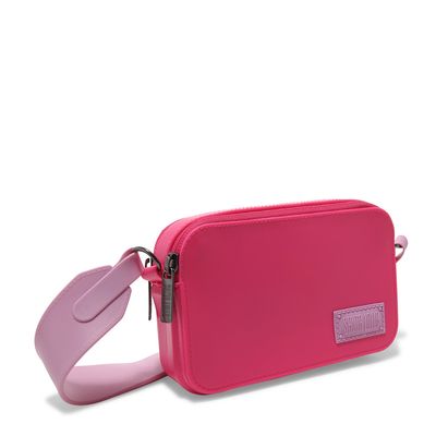 Bolsa Transversal Rosa Borracha Alça Média