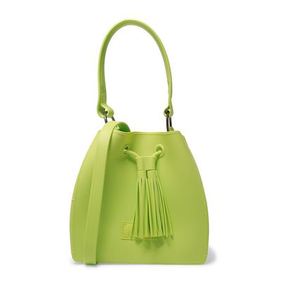 Bolsa Bucket Verde Borracha Barbicacho