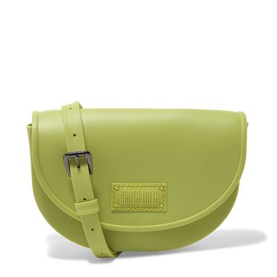 Bolsa Transversal Verde Borracha Alça Regulável