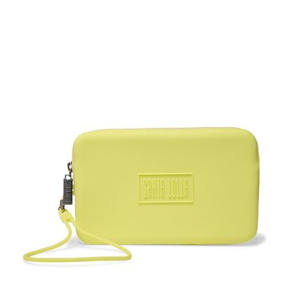 Clutch Borracha Alça de Mão Verde Lemonade