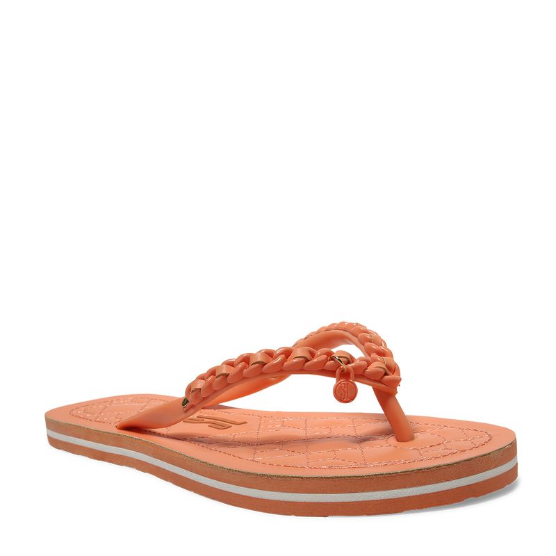 Flip Flop Laranja Borracha Corrente - Santa Lolla