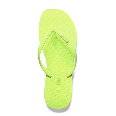 Flip Flop Verde Borracha Tiras Flat