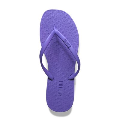 Flip Flop Roxo Borracha Tiras Flat