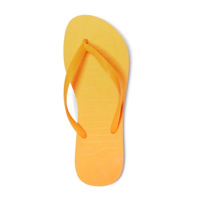 Flip Flop Laranja Borracha Flat