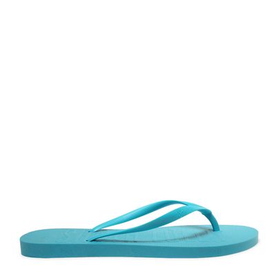 Flip Flop Azul Claro Borracha Flat