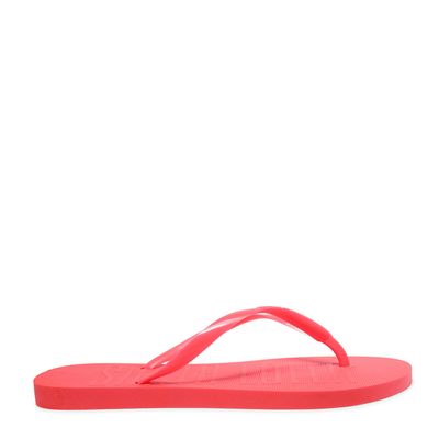 Flip Flop Rosa Neon Borracha Flat