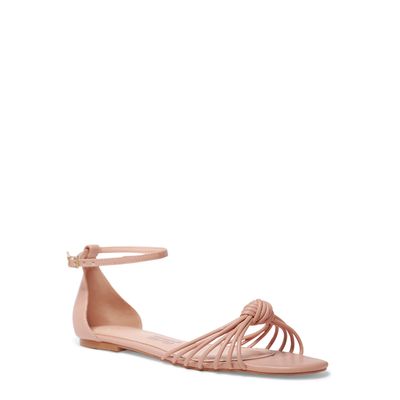 Rasteira napa soft rosê bico quadrado