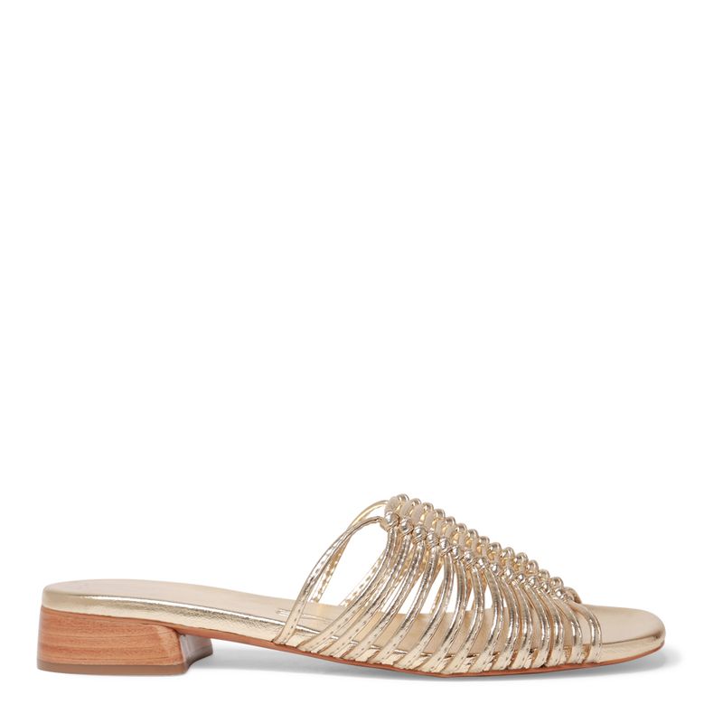 Sapato store mule dourado