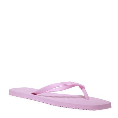 Flip Flop Rosa Borracha Slim Bico Quadrado