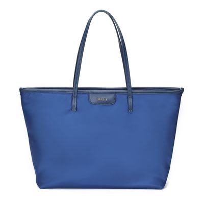 Bolsa Shopper Azul Grande Alças Finas