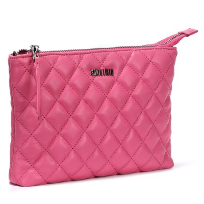 Bolsa Transversal Rosa Matelassê Pequena