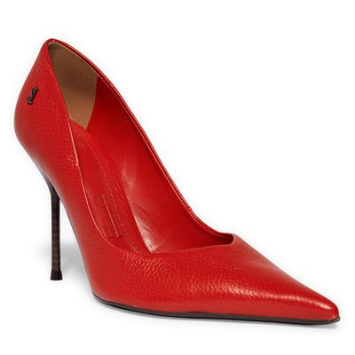 Sapato Scarpin Couro Vermelho
