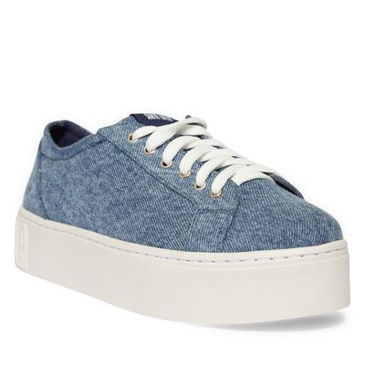 Tênis jeans estonado azul