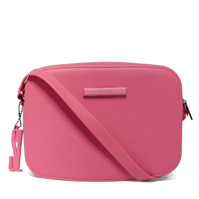 Bolsa Transversal Rosa Borracha Média Alça Fina