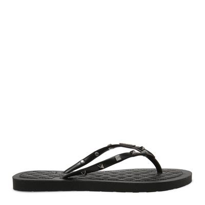 Flip Flop Preto Matelassê Spikes