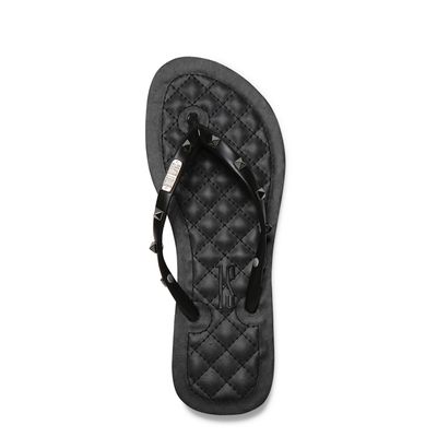 Flip Flop Preto Matelassê Spikes