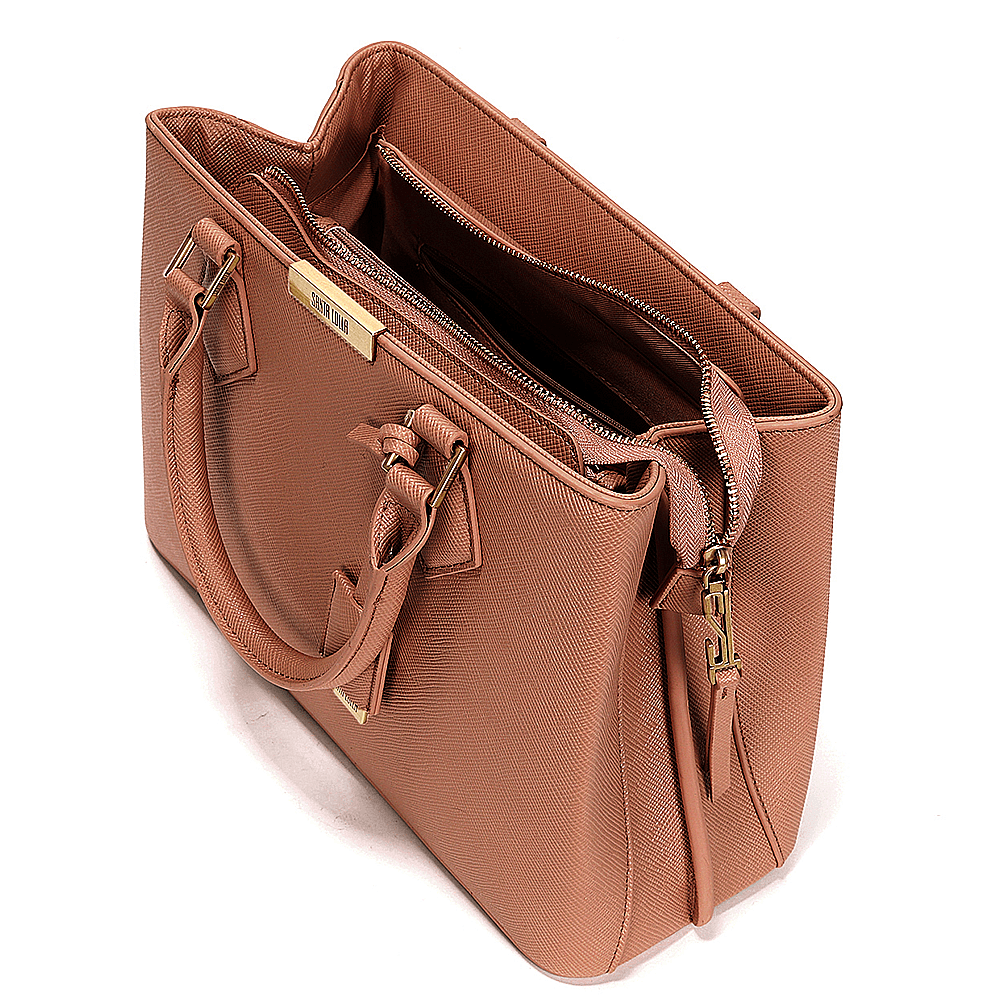 Bolsa Marrom Quadrada Alça Dupla Transversal - Santa Lolla