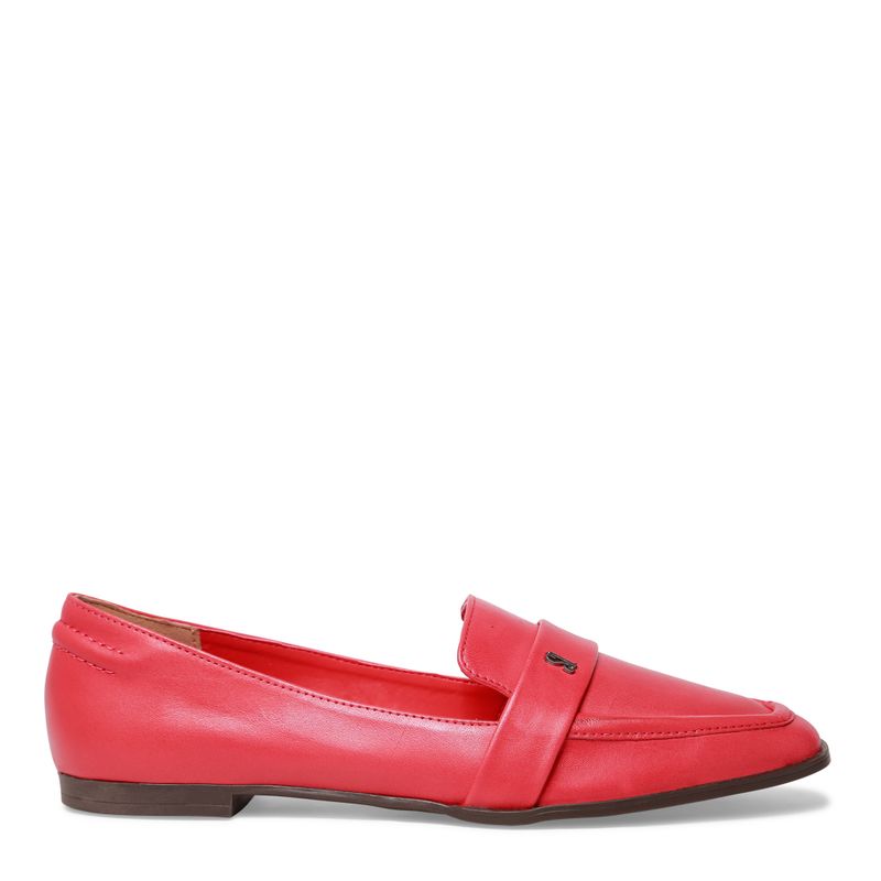 Sapato best sale mocassim vermelho