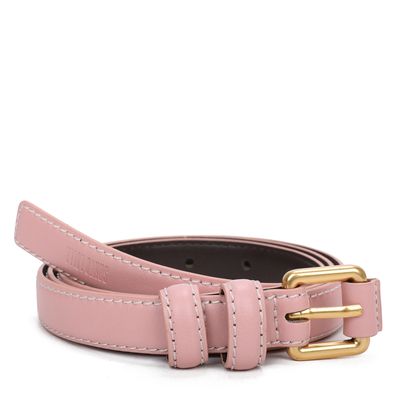 Cinto Rosa Atanado Slim Fivela