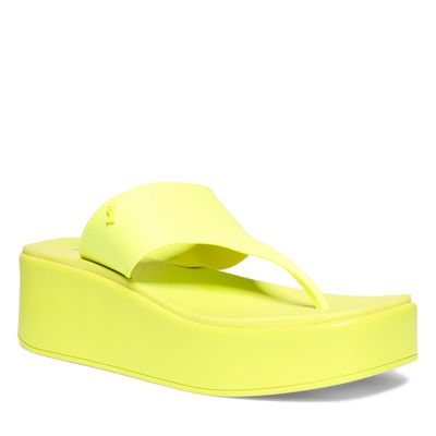 Chinelo Plataforma Flip flop borracha lima