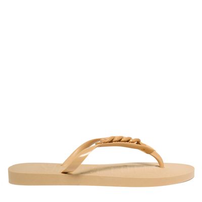 Chinelo Flip Flop Borracha Bege