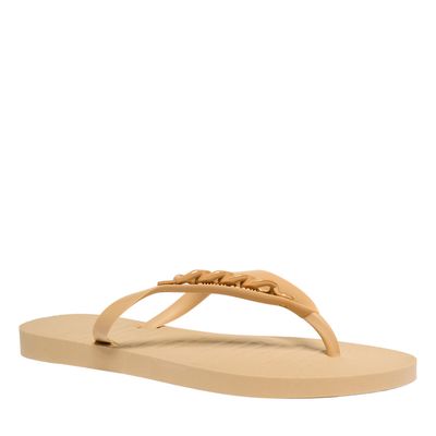 Chinelo Flip Flop Borracha Bege