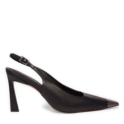 Scarpin Couro Confort Preto
