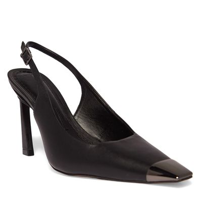 Scarpin Couro Confort Preto